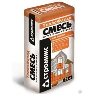 СМЕСЬ ШТУКАТУРНО-КЛЕЕВАЯ теплофасад СТРОМИКС, 25кг