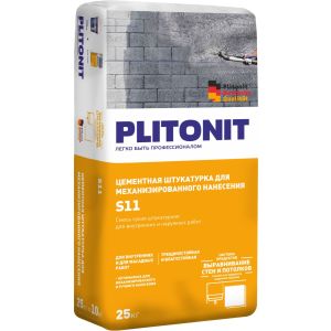 PLITONIT S11 Цементная штукатурка для механизированного и ручного нанесения
